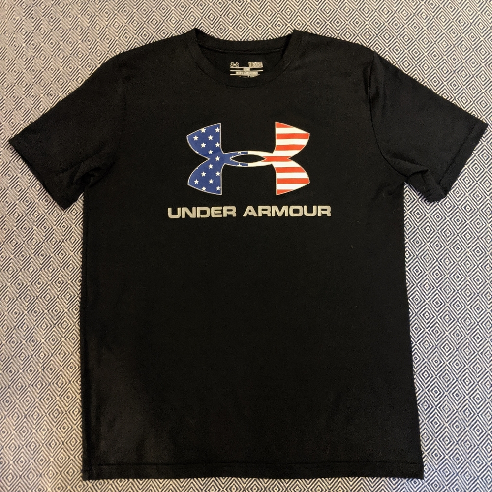 Under Armour top with patriotic details